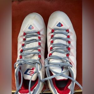 Nike Air Jordan White and Red Sneakers